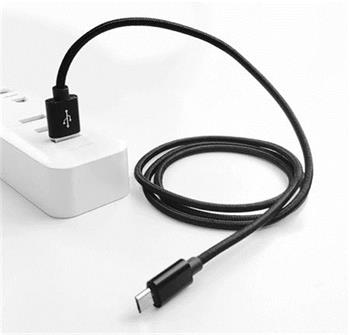 Crono kabel USB 2.0/ USB A samec - microUSB samec, 1,0m, černý standard (F167BL)