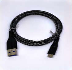 Crono kabel USB 2.0/ USB A samec - microUSB samec, 1,0m, černý premium (F191BL)