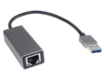 PremiumCord adaptér USB3.0 -> LAN RJ45 ETHERNET 10/100/1000 MBIT Aluminium (kuethernet5)