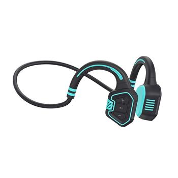 EVOLVEO BoneSwim MP3 16GB, bluetooth bezdrátová sluchátka s mikrofonem na lícní kosti, modré (BS-MP3-16GB-BL)