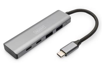 DIGITUS USB-C 4 Port HUB, 2x USB A + 2x USB-C (DA-70245)