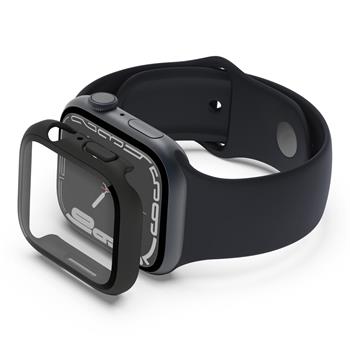 Belkin ochrana displeje 2v1 pro Apple Watch Série 4/5/6/SE/7/8/9, 44/45mm, černé - NOVÁ VERZE (OVG004zzBK-REV)