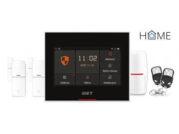 iGET HOME Alarm X5 - Inteligentní bezdrátový systém pro zabezpečení budov, ovládání pomocí Wi-Fi, GSM, speciální funkce (75020108)