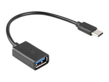 adapter USB-C (M) na USB-A (F), 15cm, OTG, Lanberg (AD-OTG-UC-01)