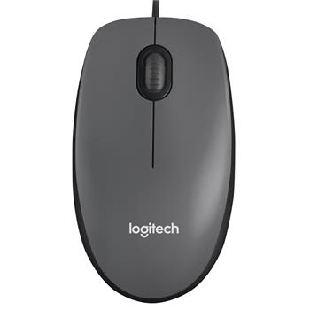Logitech myš M90, optická, USB, 3 tlačítka, šedá, 1000dpi (910-001793)