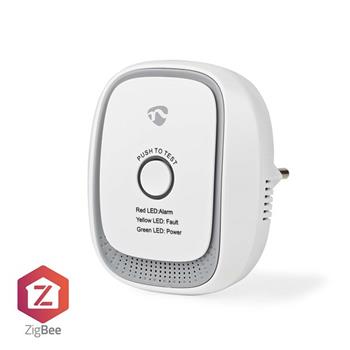 Nedis ZBDG11CWT - Detektor Plynu SmartLife | Zigbee 3.0 | Síťové napájení | Android™ / IOS | 75 dB | Bílá (ZBDG11CWT)