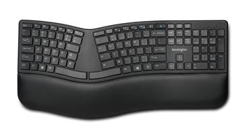 Kensington Pro Fit® Ergo Wireless Keyboard bezdrátová klávesnice USB / Bluetooth UK černá (K75401UK)
