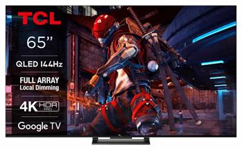 TCL 65C745 SMART TV 65" QLED/4K UHD/Full Array LED/144Hz/4xHDMI/USB/LAN/Google TV (65C745)