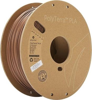 Polymaker PolyTerra PLA Earth Brown 1,75mm 1kg, hnědá zemní (PM70907)