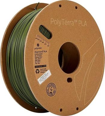 Polymaker PolyTerra PLA Army Dark Green 1,75mm 1kg, vojenská tmavě zelená (PM70957)