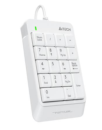 A4tech FSTYLER FK13P numerická klávesnice, USB Bílá (FK13PW)