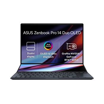 ASUS Zenbook Pro Duo 14 OLED - i7-13700H/16GB/1TB SSD/RTX 4050/14,5"/WQXGA+/OLED/Touch/120Hz/2y PUR/Win 11 Home/černá (UX8402VU-OLED026WS)