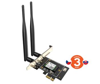 Tenda E33 - Wireless AX5400 PCI Express Adapter, WiFi 6E, 802.11ax/ac/a/b/g/n, 5378Mbps, Bluetooth 5.2, WPA3 (75011952)