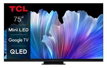 TCL 75C935 TV SMART Google TV QLED/191cm/4K UHD/4900 PPI/MiniLED/HDR10+/DVB-T/T2/C/S/S2/VESA (75C935)