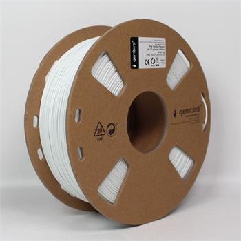 Gembird tisková struna (filament), PLA flexibilní, 1,75mm, 1kg, bílá (TIF058111)
