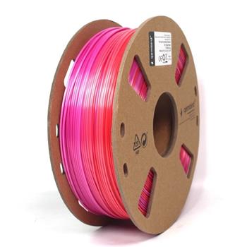 Gembird tisková struna (filament), PLA, 1,75mm, 1kg, silk rainbow, červená/fialová (TIF058115)