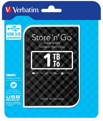 VERBATIM Store´n´ Go 2,5" GEN2 1TB USB 3.0 černý (53194)