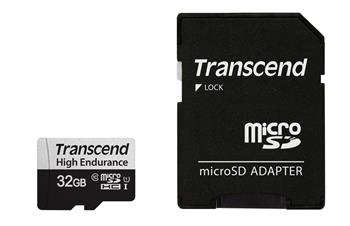 Transcend 32GB microSDXC 350V UHS-I U1 (Class 10) High Endurance paměťová karta, 95MB/s R, 40MB/s W (TS32GUSD350V)