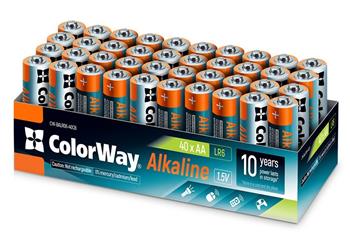Colorway alkalická baterie AA/ 1.5V/ 40ks v balení (CW-BALR06-40CB)