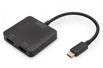 DIGITUS USB-C - 2x HDMI MST Video Hub DP 1.4, HDMI 2.0, 4K/60Hz (DS-45338)