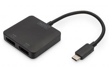 DIGITUS USB-C - 2x DP MST Video Hub DP 1.4, 4K/60Hz (DS-45339)