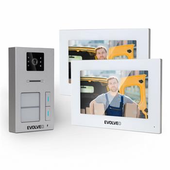 EVOLVEO DoorPhone AP2-2 drátový videotelefon pro dva byty s aplikací (DPAP2-W)