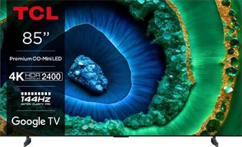 TCL 85C955 TV SMART Google TV QLED/215cm/4K UHD/5000 PPI/144Hz/Mini LED/HDR10+/Dolby Atmos/DVB-T/T2/C/S/S2/VESA (85C955)