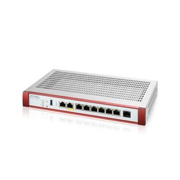 Zyxel USG FLEX 200HP Series, User-definable ports with 1*2.5G, 1*2.5G( PoE+) & 6*1G, 1*USB (device only) (USGFLEX200HP-EU0101F)