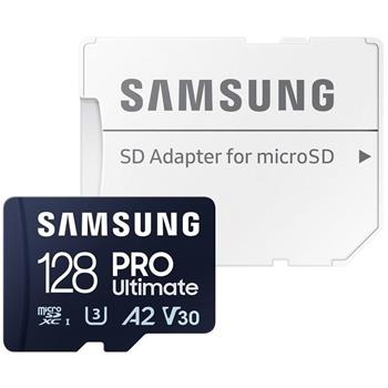 Samsung PRO Ultimate/micro SDXC/128GB/200MBps/UHS-I U3 / Class 10/+ Adaptér/Modrá (MB-MY128SA/WW)