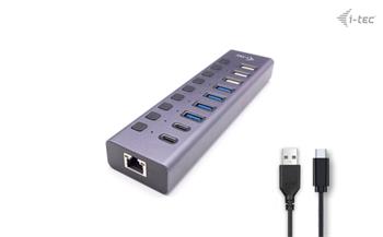 i-tec USB 3.0/USB-C Charging HUB 9port LAN + Power Adapter 60W (CACHARGEHUB9LAN)