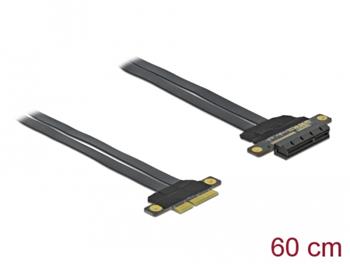 Delock Karta PCI Express Riser x4 na x4, s ohebným kabelem délky 60 cm (85769)