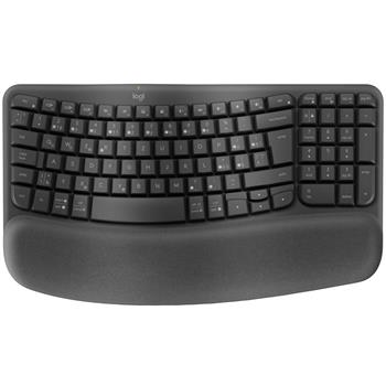 Logitech klávesnice Wave keys - bezdrátová/bluetooth/ergonomická/CZ/SK - grafitová (920-012307)