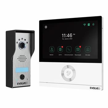 EVOLVEO DoorPhone AHD7, Sada domácího WiFi videotelefonu s ovládáním brány nebo dveří bílý monitor (DPAHD7-W)
