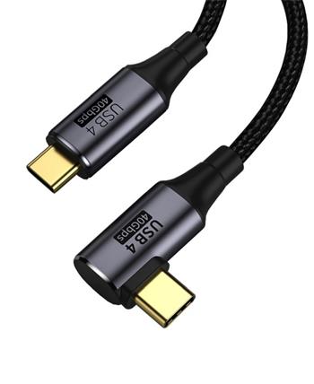PremiumCord USB4™ Gen 3x2 40Gbps 8K@60Hz 240W Thunderbolt 3 kabel 0,8m (ku4cu08)