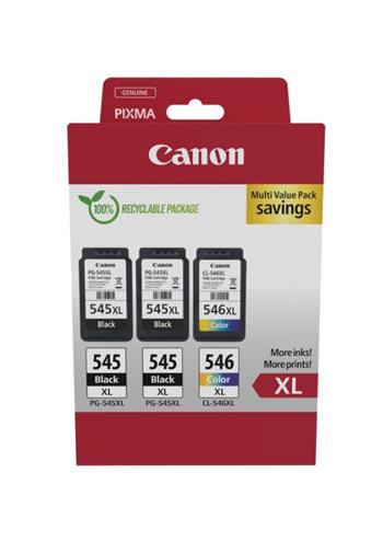 Canon cartridge PG-545XLx2/CL-546XL/Multipack / 2x black+Color / 2x15ml+1x13ml (8286B013)