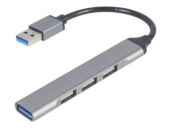 GEMBIRD 4-port USB HUB USB 3.0 + USB2.0, silver (UHB-U3P1U2P3-02)