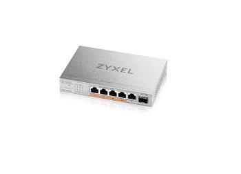 Zyxel XMG-105 5 Ports 2,5G + 1 SFP+, 4 ports 70W total PoE++ Desktop MultiGig unmanaged Switch (XMG-105HP-EU0101F)