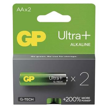 GP AA Ultra Plus, alkalická (LR6) - 2 ks (1013222000)