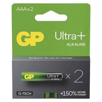 GP AAA Ultra Plus, alkalická (LR03) - 2 ks (1013122000)