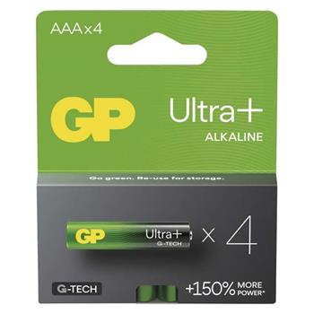 GP AAA Ultra Plus, alkalická (LR03) - 4 ks (1013124000)