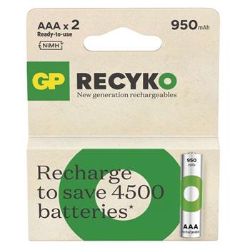 GP AAA ReCyko 950 mAh, nabíjecí, 2 ks (1032122090)