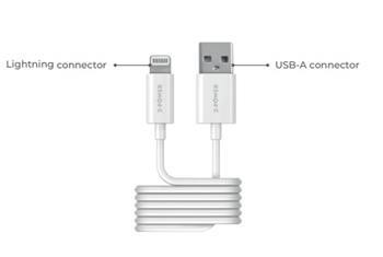 2-Power kabel USB-A to Lightning, 1M (2PUC1M02W)