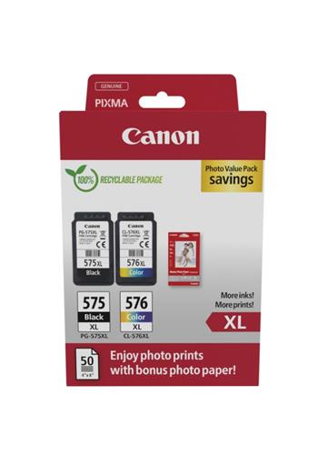 Canon cartridge PG-575XL /CL-576XL PVP / Black + Color / 15ml+12,6ml (5437C006)