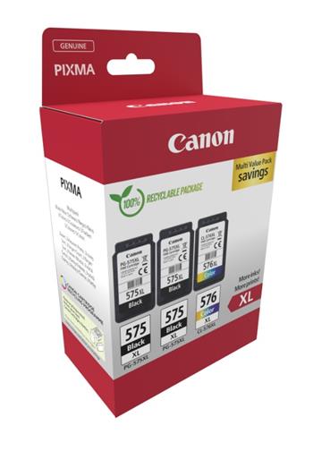 Canon cartridge PG-575XLx2/CL-576XL Multipack / 2x Black +1x Color / 2x15ml + 1x12,6ml (5437C004)