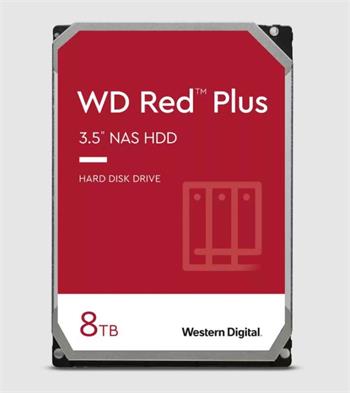 WD RED PLUS NAS WD80EFPX/8TB/3.5"/256MB cache/5640 RPM/215 MB/s/CMR (WD80EFPX)