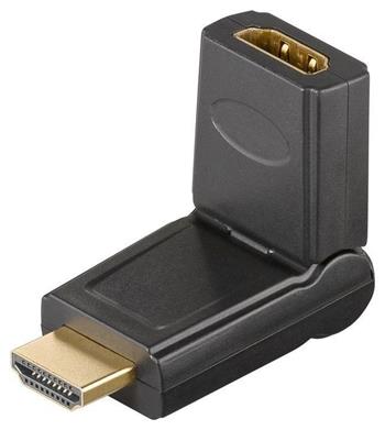 PremiumCord HDMI adapter 19pin Female - 19pin Male otočná, pozlacená (kphdma-11)