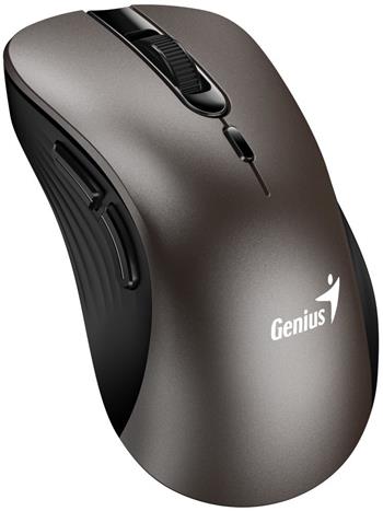 Genius Ergo 8100S Myš, bezdrátová, ergonomická, optická, 1600DPI, 6 tlačítek, USB, titanová (31030040402)