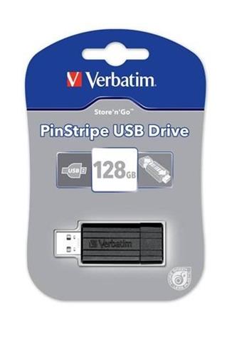 VERBATIM Store 'n' Go PinStripe 128GB USB 2.0 černá (49071)