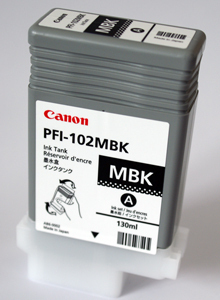 Canon cartridge PFI-102MBK iPF-500, 6x0, 7xx, LP-xx (PFI102MBK)/matt black/130ml (0894B001)