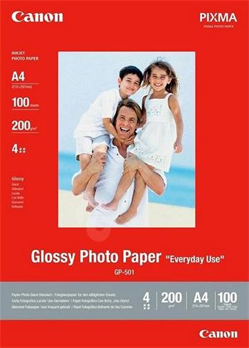 Canon fotopapír GP-501 - A4 -200g/m2 - 100 listů - lesklý (0775B001)